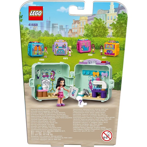  LEGO 프렌즈 큐비즈 엠마의패션큐브 41668 장난감 블록