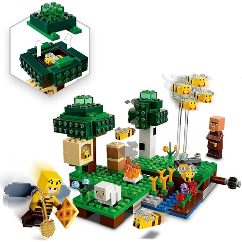  LEGO 장난감 마인크래프트 꿀벌 양봉장 21165 장난감 블록 