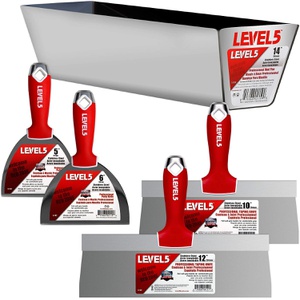 Level5 Tools 드라이월 핸드 툴 키트 스테인리스강 조인트 테이핑 나이프 35.56cm 5 600