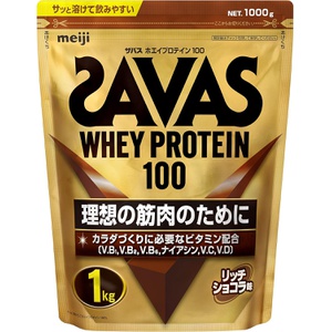 SAVAS 유청 단백질 100 리치 쇼콜라 맛 1kg 단백질 보충제