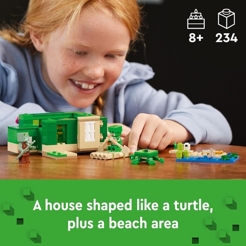  LEGO 마인크래프트 거북이의 비치하우스 장난감 완구 21254