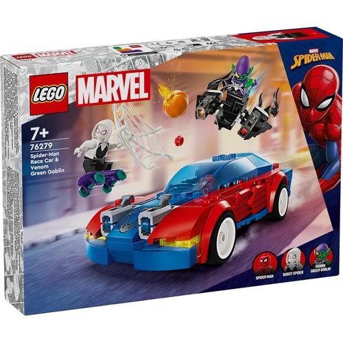  LEGO 슈퍼 히어로즈 스파이더맨의 레이스 카와 베놈화 76279
