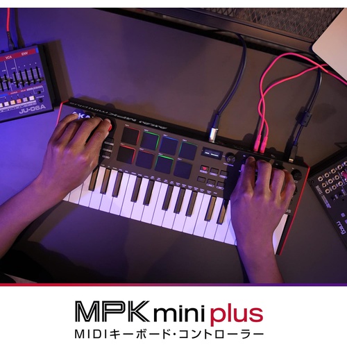  Akai Professional 37열쇠 USB MIDI 키보드와 컨트롤러 MPC 패드 x8 CV/Gate MIDI 스텝