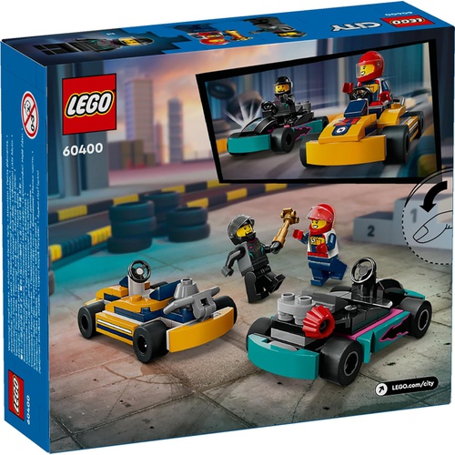  LEGO 시티 고카트와 레이스 드라이버 장난감 완구 미니카 60400