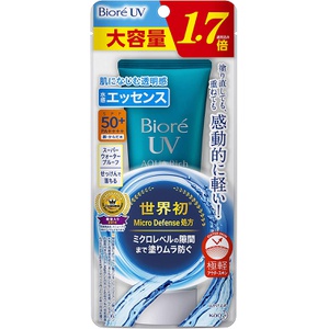 Biore UV 아쿠아 리치 워터리 에센스 85g 자외선 차단제 SPF50+/PA++++