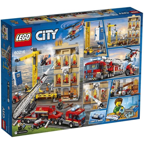  LEGO 시티 레고 시티 소방대 60216 블록 장난감