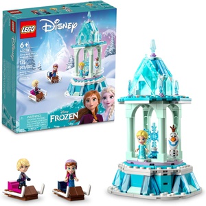 LEGO 디즈니 겨울왕국 안나와 엘사의 마법의 칼루셀 43218 아이스 팰리스