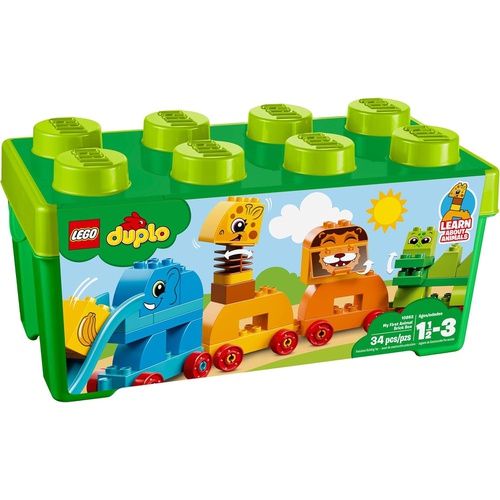  LEGO 듀프로 초록 컨테이너 디럭스 동물전차 10863 장난감 블록