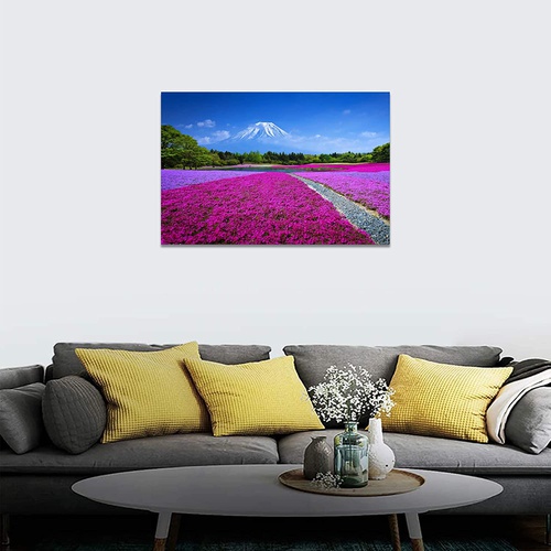  YIOZHAOFH 후지산 벚꽃 아트 패널 백운화 벽걸이 그림 30x40cm