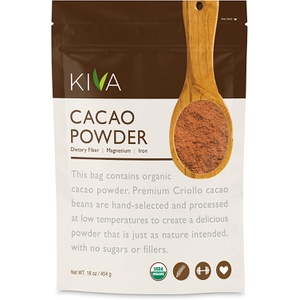 Kiva 비정제 무당 다크 초콜릿 파우더 454g