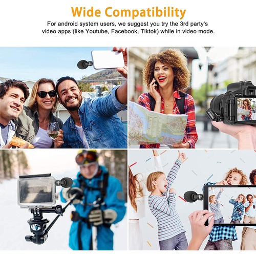  COMICA CVM VS07 비디오 마이크 TRS/TRRS 자동 전환 카메라/스마트폰 마이크 단일 지향성