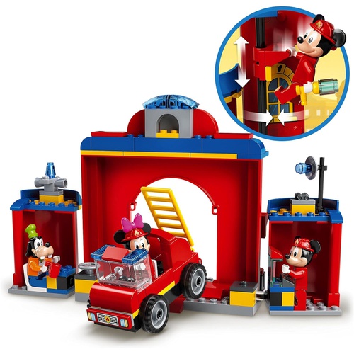  LEGO 미키&프렌즈 소방차와 소방성 10776 장난감 블럭