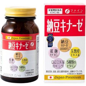 FINE JAPAN 낫토키나아제 240알 케르세틴 마늘 추출물 비타민C.E 함유