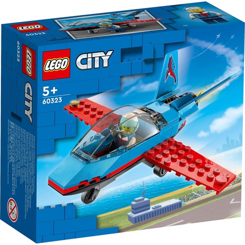  LEGO 시티 스턴트 플레인 60323 장난감 블록 
