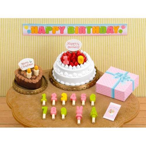  EPOCH 실바니안 패밀리 가구 생일 케이크 세트 카416