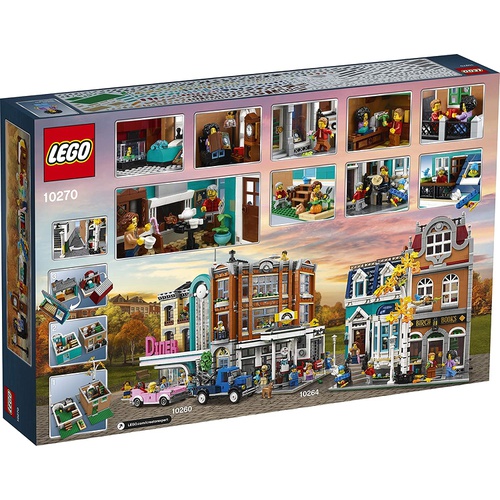  LEGO 크리에이터 엑스퍼트 모델 모듈러 빌딩 시리즈 거리의 서점 10270