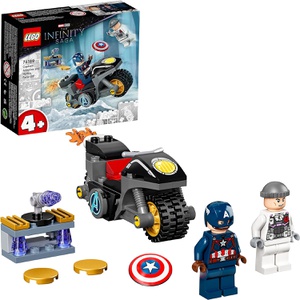 LEGO 슈퍼 히어로즈 캡틴 아메리카와 히드라의 결전 76189 장난감 블록