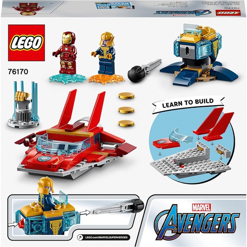  LEGO 슈퍼 히어로즈 아이언 맨 vs. 타노스 76170 장난감 블록 