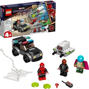 LEGO 슈퍼 히어로즈 스파이더맨 미스테리오 드론 공격 76184 장난감 블록
